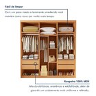 Closet Casal Sem Portas 4 Gavetas Miami Cinamomo