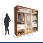 Closet Casal Sem Portas 4 Gavetas Paris Carvalho