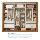 Closet Casal Sem Portas 6 Gavetas Itália Carvalho