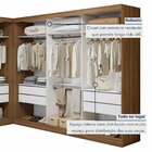 Closet Casal Sem Portas 8 Gavetas Paris Duo Premium Carvalho