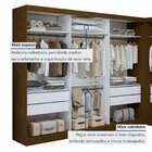 Closet Casal Sem Portas 8 Gavetas Paris Duo Premium Freijó