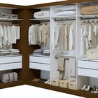 Closet Casal Sem Portas 8 Gavetas Paris Duo Premium Freijó