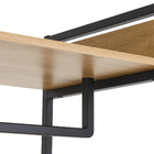 Closet com 1 Gaveta 2 Prateleiras e 1 Cabideiro Freijó e Preto Fosco 2,02m72x45cm Kappesberg