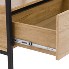 Closet com 1 Gaveta 2 Prateleiras e 1 Cabideiro Freijó e Preto Fosco 2,02m72x45cm Kappesberg