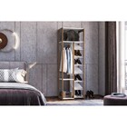 Closet Com Sapateira Cali 10 Prateleiras Branco/ Aveiro - Mir