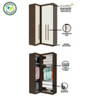 Closet De Canto 3 Portas 2 Gavetas Star