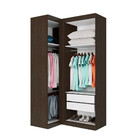 Closet De Canto 3 Portas 2 Gavetas Star