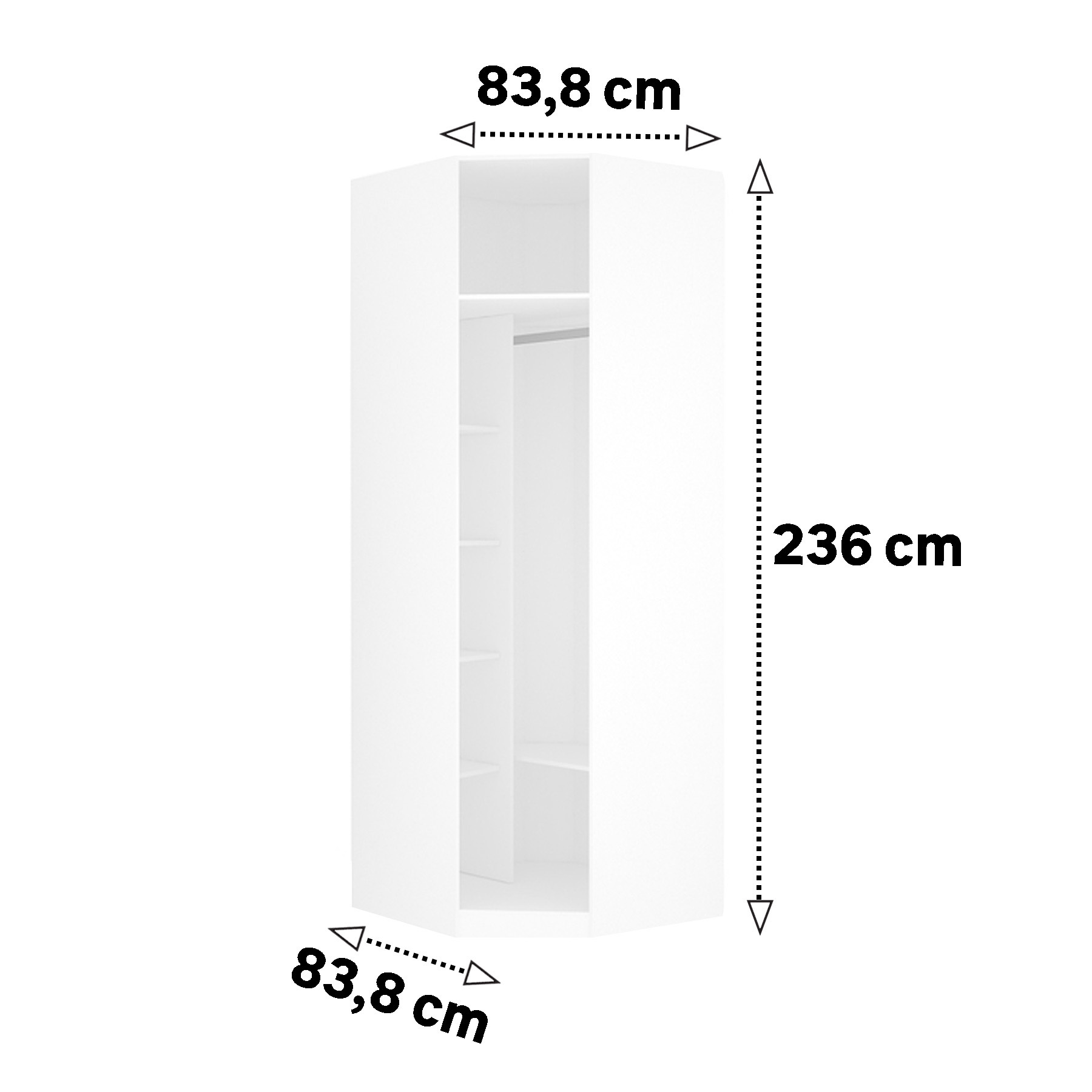 Mais espaço para acomodar as roupas