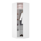 Closet de Canto com Cabideiro 236x83,8x83,8cm Branco Prime Luciane