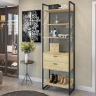 Closet Deck 2 Gavetas Natura Preto