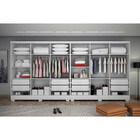 Closet Diamante Em Mdp 8 Gavetas E 14 Prateleiras Clic Móveis