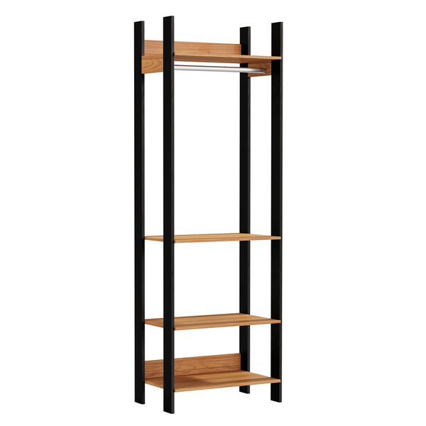 Closet Guarda Roupa Cabideiro 04 Prateleiras Modulado 220x73