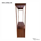 Closet Guarda Roupa Iron 1 Gaveta Imbuia/preto/cobre - Vizzat