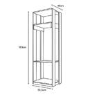 Closet Guarda Roupa Módulo Titan Branco Velluto