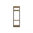 Closet Guarda Roupa Módulo Titan Preto Velluto/ Freijó