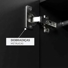 Closet Industrial 1 Porta 2 Gavetas Preto 17321 - Olivar Móve