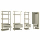 Closet Industrial 1 Porta 8 Gavetas Off White 17516 - Olivar