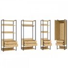 Closet Industrial 1 Porta 8 Gavetas Pinus 17516 - Olivar Móve