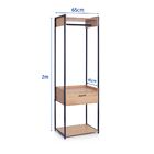 Closet Industrial com Gaveta 200x65x45cm MDP Mel Móveis Bemfixa