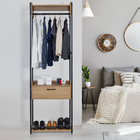 Closet Industrial com Gaveta 200x65x45cm MDP Mel Móveis Bemfixa