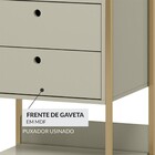 Closet Industrial 2 Gavetas Off White 17213 - Olivar Móveis