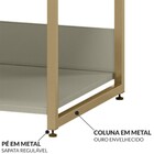 Closet Industrial 2 Gavetas Off White 17213 - Olivar Móveis