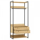 Closet Industrial 2 Gavetas Pinus 17251 - Olivar Móveis