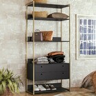 Closet Industrial 2 Gavetas Preto 17302 - Olivar Móveis