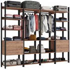 Closet Industrial 4 Gavetas 16 Prateleiras Preto/solanum - Fo