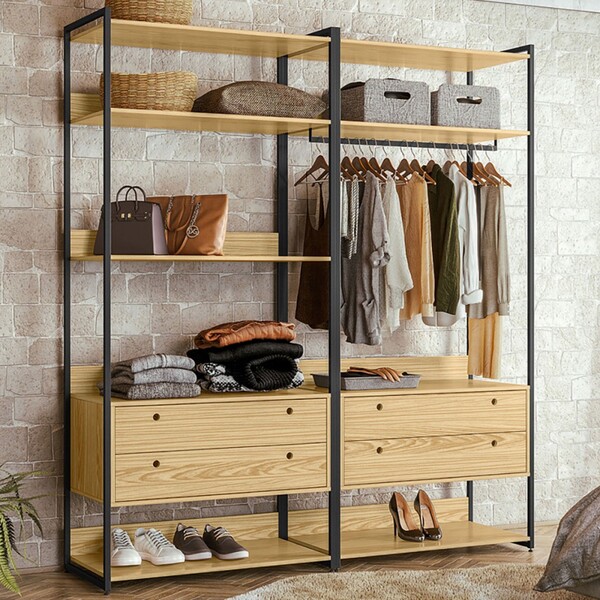 Closet Industrial 4 Gavetas Pinus 17517 - Olivar Móveis