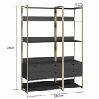 Closet Industrial 4 Gavetas Preto 17519 - Olivar Móveis