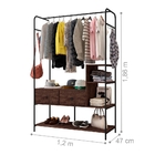 Closet Industrial Magali Preto E Castanho