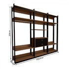 Closet Industrial Marseille 2 Gavetas 8 Prateleiras 2 Cabidei