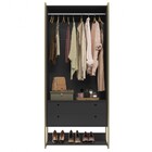 Closet Industrial Modulo 05  Preto - Olivar Móveis