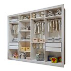 Closet Infantil Sem Portas 4 Gavetas Dani Branco