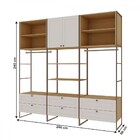 Closet Infinity 2 Portas 6 Gavetas Savana/branco - Genilflex
