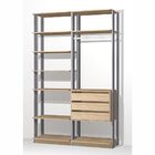 Closet Modelado C/ 3 Gavetas E 1 Cabideiro Clothes 9008 – Be