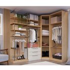 Closet Modulado 13 Peças 3 Cabideiros 3 Gavetas Blend Móveis