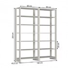 Closet Modulado 2 Peças 12 Prateleiras Yes  Branco