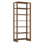 Closet Modulado 2 Peças Com 1 Cabideiro E 9 Nichos Yes  Marrom