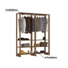Closet Modulado 2 Peças Com 2 Cabideiros E 3 Nichos Yes  Marr