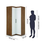 Closet Modulado 2 Peças Sauá Cabecasa Madeiramadeira Amêndoa/