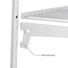 Closet Modulado Aramado Completo com Prateleira e Cabideiro Branco 200x55x40cm Ordenare