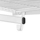 Closet Modulado Aramado Completo com Prateleira e Cabideiro Branco 200x80x40cm Ordenare