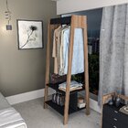 Closet Modulado Arara Com 2 Prateleiras Appunto Preto/castanho