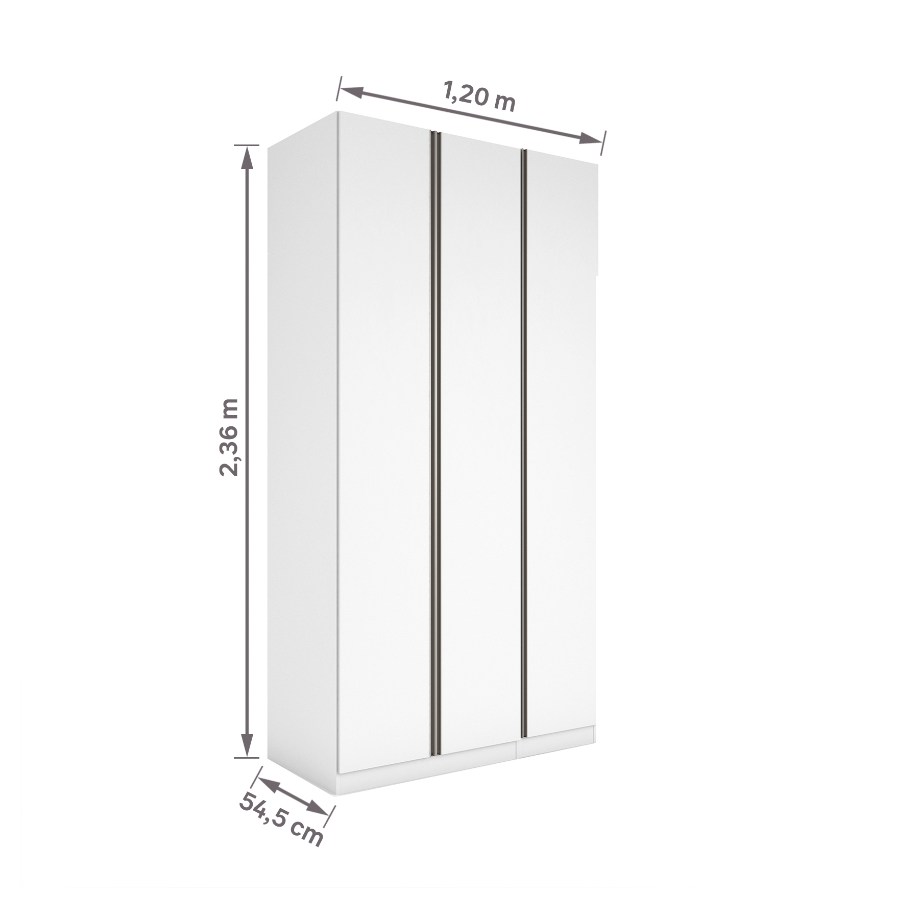 Mais espaço para acomodar as roupas