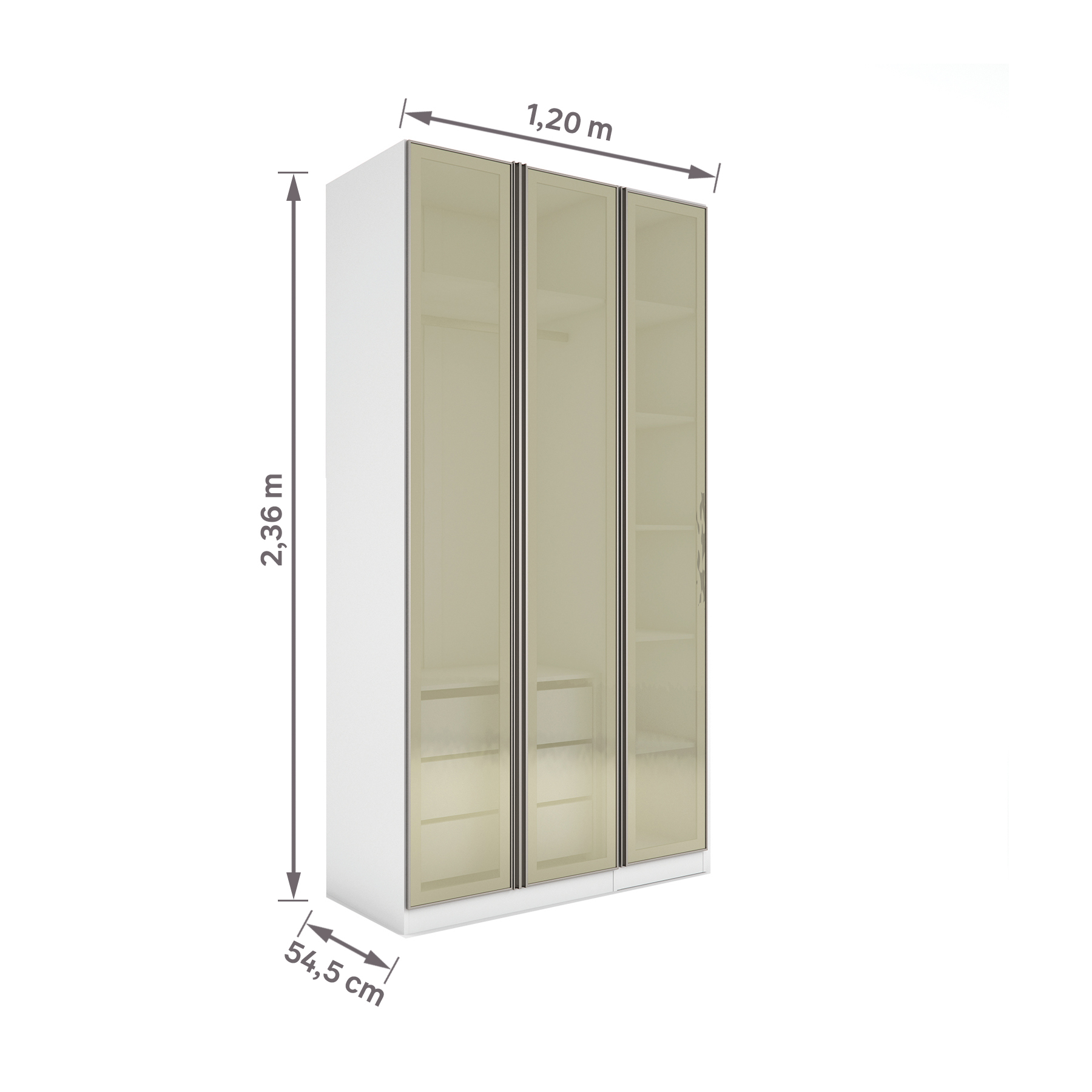 Mais espaço para acomodar as roupas