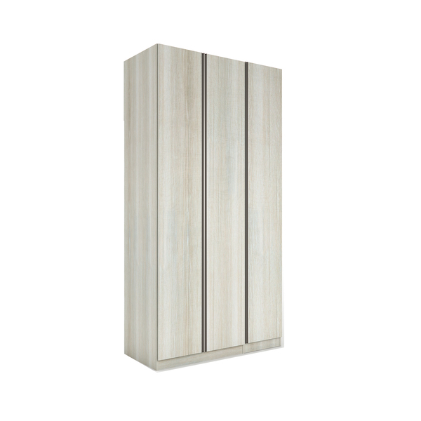 Closet Modulado Completo com Cabideiro Gaveteiro Nicho e Porta Dobradiça Legno Crema 236x120,7x54,5cm Prime Luciane