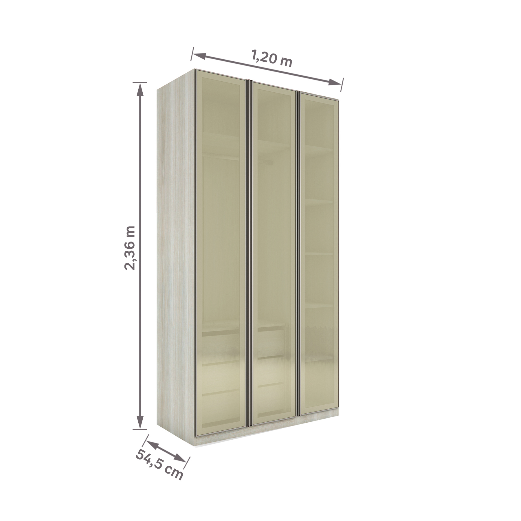 Mais espaço para acomodar as roupas