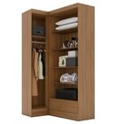 Closet Modulado De Canto 2 Peças 1 Gaveta Smart Plus Cinamomo